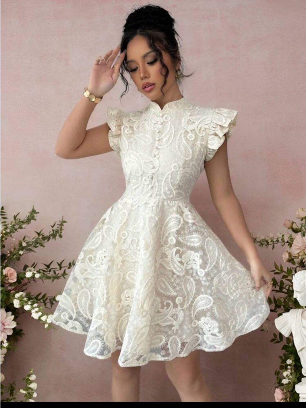 Dress white size L
